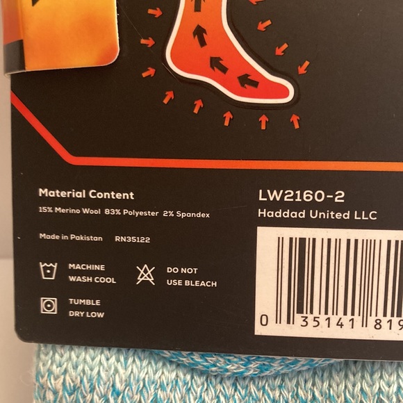 Merino Wool Blend Socks Xtreme Thermal Warm Cold Weather Boot Socks Light Blue - Picture 11 of 15